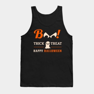 Boo ! Trick Or Treat Happy Halloween Tank Top